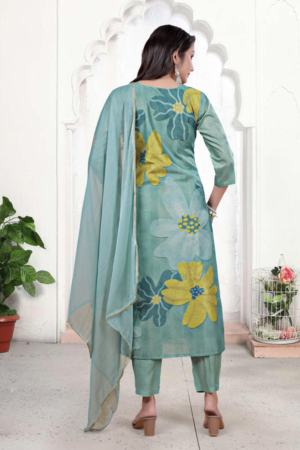 Pure Muslin Kurti Set with Dupatta – Khatli Handwork | Parmeshwari Ethnic