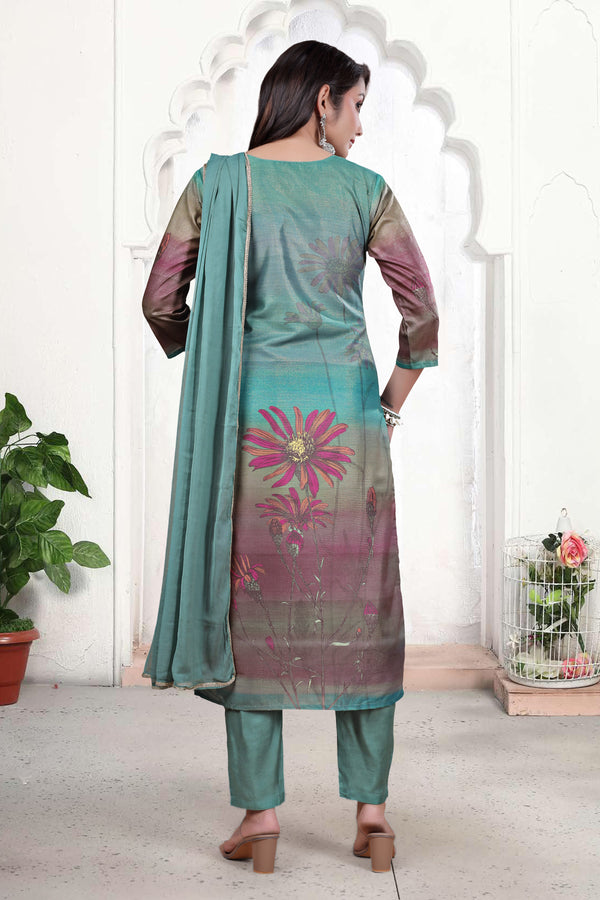 Pure Muslin Kurti Set with Dupatta – Khatli Handwork | Parmeshwari Ethnic